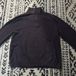 Calvin Klein Dark Purple Quarter Zip Men’s Extra Larger
