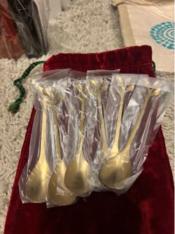 dessert spoons, teaspoons set of 6