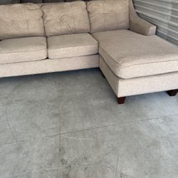 Tufted Sectional Washable Covers Movable Chaise 