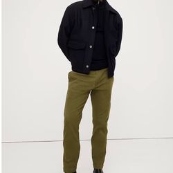 Banana Republic Brushed Chino Trouser Traveler Pants “Trailhead Green” Sz 32x32