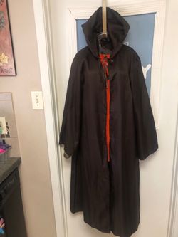 Brown hooded costume robe -adult size medium