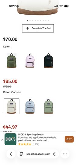 Brand new backpacks unopened