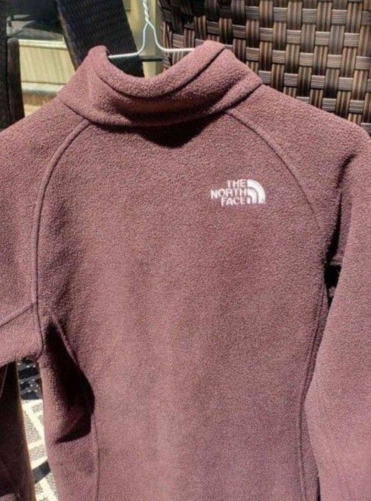 Brown The NorthFace Zip up Jacket with Pockets - Size Women's Small