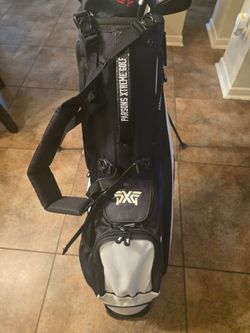 PXG Xtreme Carry Golf Stand Bag Black & White 4-Way