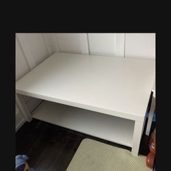 Coffee Table And Tv Base With Shelves 