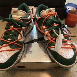 Off White Pine Green Dunk 9 & 11