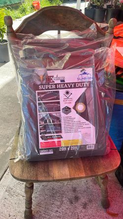 20x20 Super Heavy Duty Gray Tarp 
