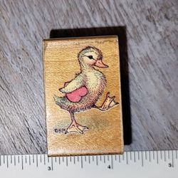 Little Duckling Animal Wooden Rubber Stamp Art Craft Supply