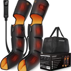 Leg Massager, 3-in-1 Foot Calf & Thigh Massager with Heat