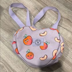 Purple Kawaii Fruit Print Handbag 