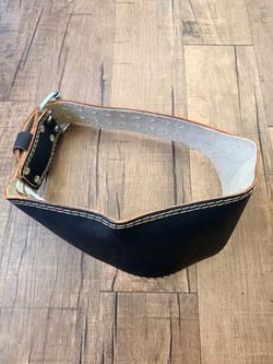 Harbinger Leather Weight Lifting Belt Size L Double Prong Powerlifting Gym