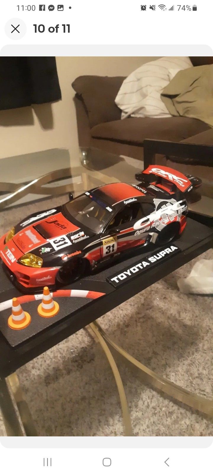 Jada 1/8 toys Toyota supra turbo mkiv Diecast Option D Dub veilsode jdm model