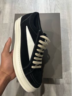 Rick Owen LowTop  Black Suede