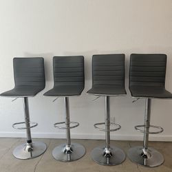 4 Adjustable Bar Stools 