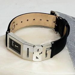 $100 OBO Dolce & Gabbana  Shout Logo, Leather Strap,  Women's Watch
