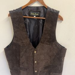 Dark Brown Suede Vest