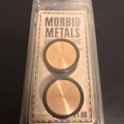 MORBID METALS Black Rose Gold Metal Spool 3/4” Plugs (screw-back)