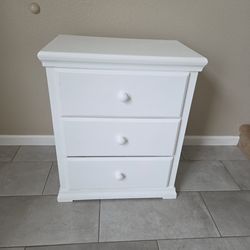 White Wooden Night Stand