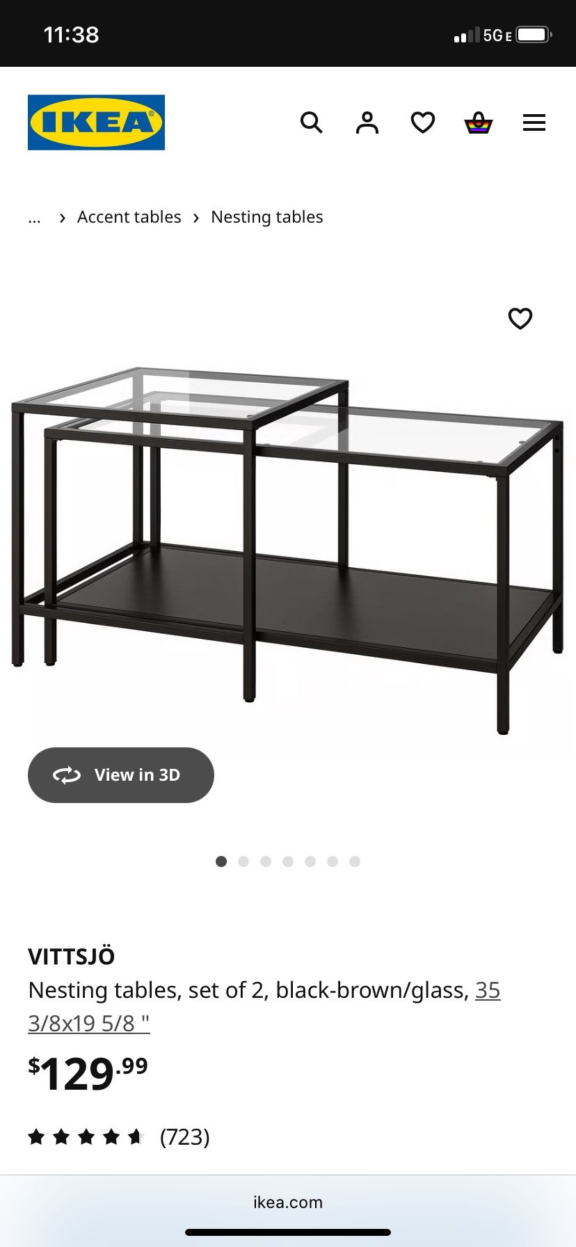 Ikea Coffee Table Set