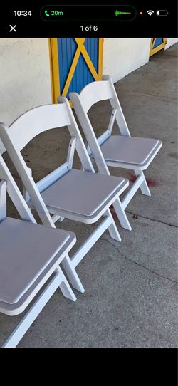 Used resin padded chairs s,a,l,e