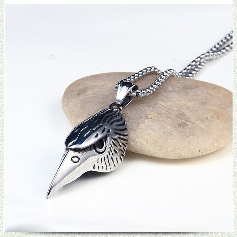 "Stainless Steel eagle sharp mouth unisex pendant necklace, BL255
 
