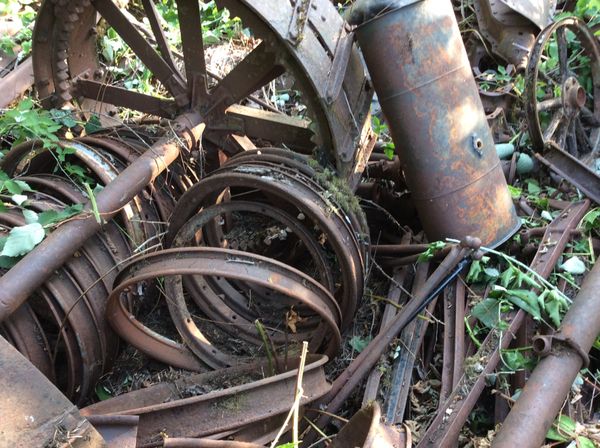 Fire pit rings model T wheel rings yard art Ford for Sale ...