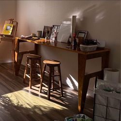 Handmade Table and Stools