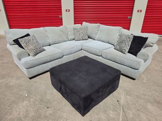 sectional with ottoman
