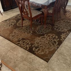 Area rug, 7 x 11, Browns