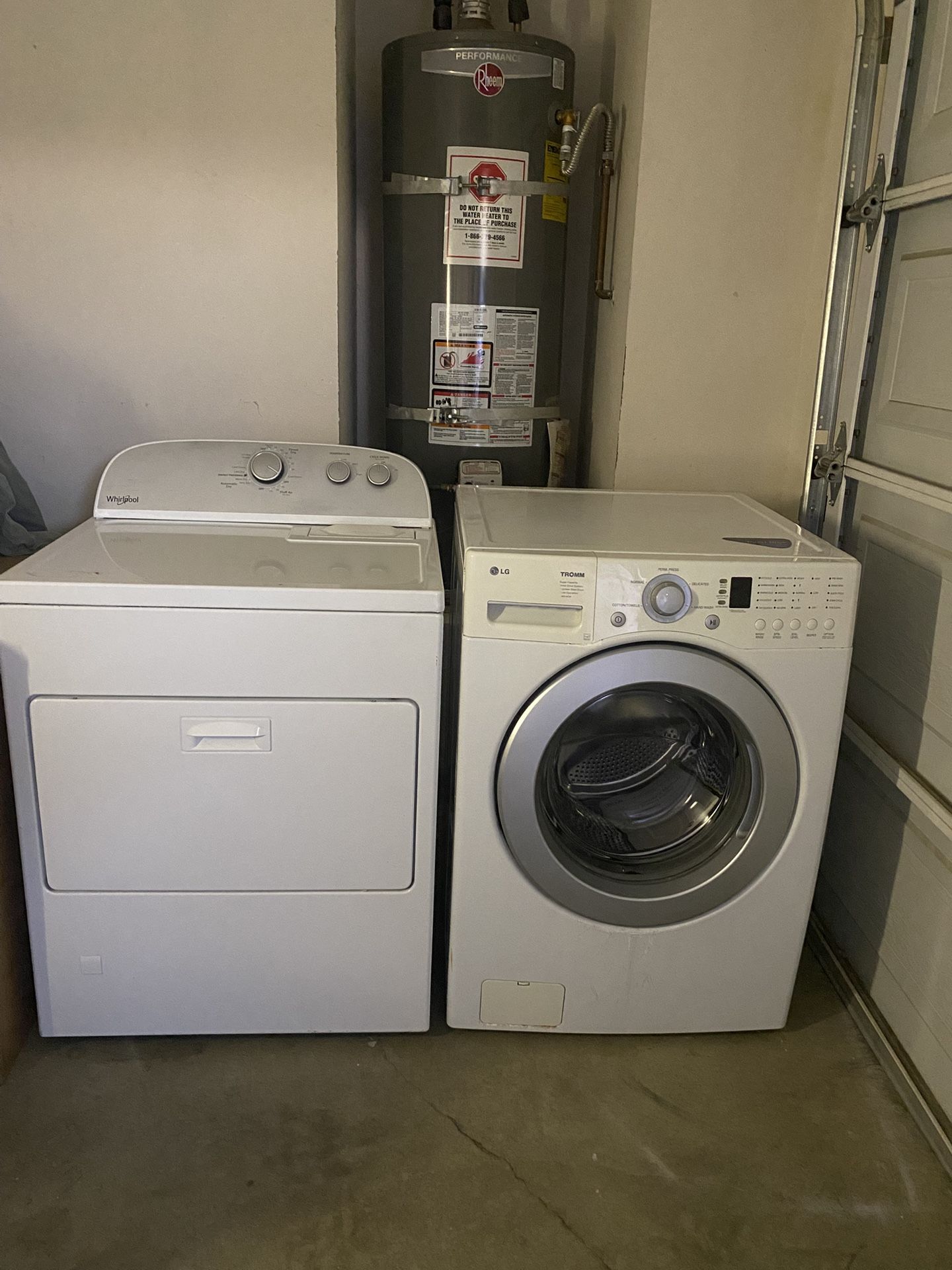 Washer And Propane Dryer 