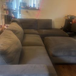 Sectional Gray Couch 