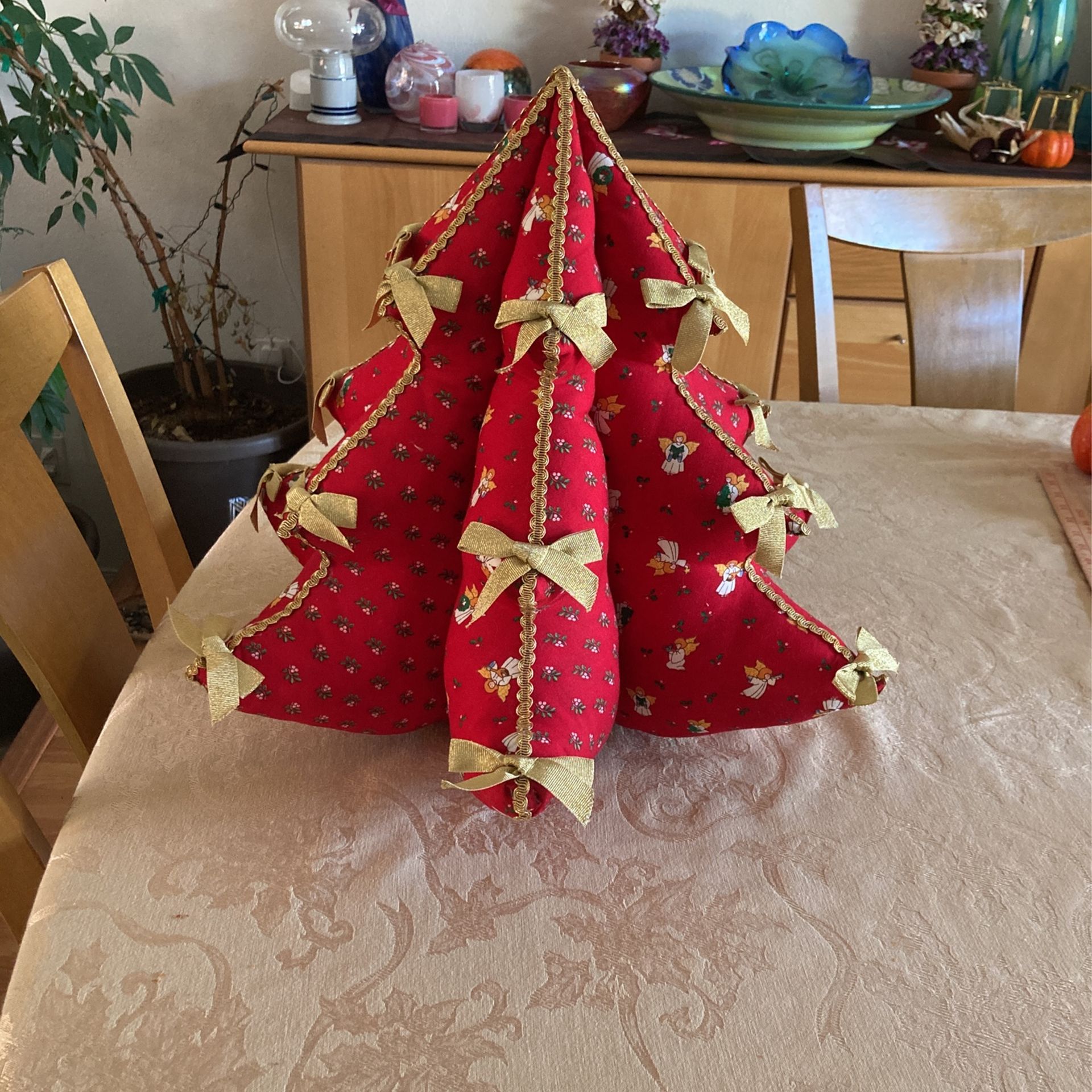Beautiful Handmade Fabric Christmas Tree