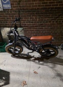 HappyRun G60 / Tank G60 Electric Bike / Cafe Racer Fat Tire E-Bike)