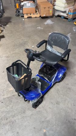 Mobility Scooter,4 Wheel Mobility Scooter,15 Miles Range,300W Motor, 300LBS Capacity,Lightweight and Portable,with LED Headlights and Basket,Charger I