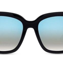 DIFF EYEWEAR BELLA Black Blue Flash Polarized Sunglasses BK-BF10P 