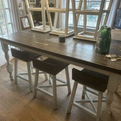 Used High Top Table And 6 Chairs