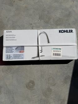 Kohler kitchen faucet sink polished nickel brand new in box
