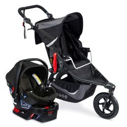 BOB Gear Revolution Flex 3.0 Travel System with B-Safe Gen2 Infant Car Seat Graphite Black