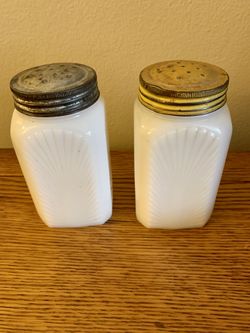 Milk Glass Shakers