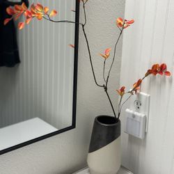 Maple Leaf Artificial Dried Flower Bouquet, Autumn Leaves Branches, Rustic Minimalist Wabi-Sabi Home Decor Arrangement for Living Room