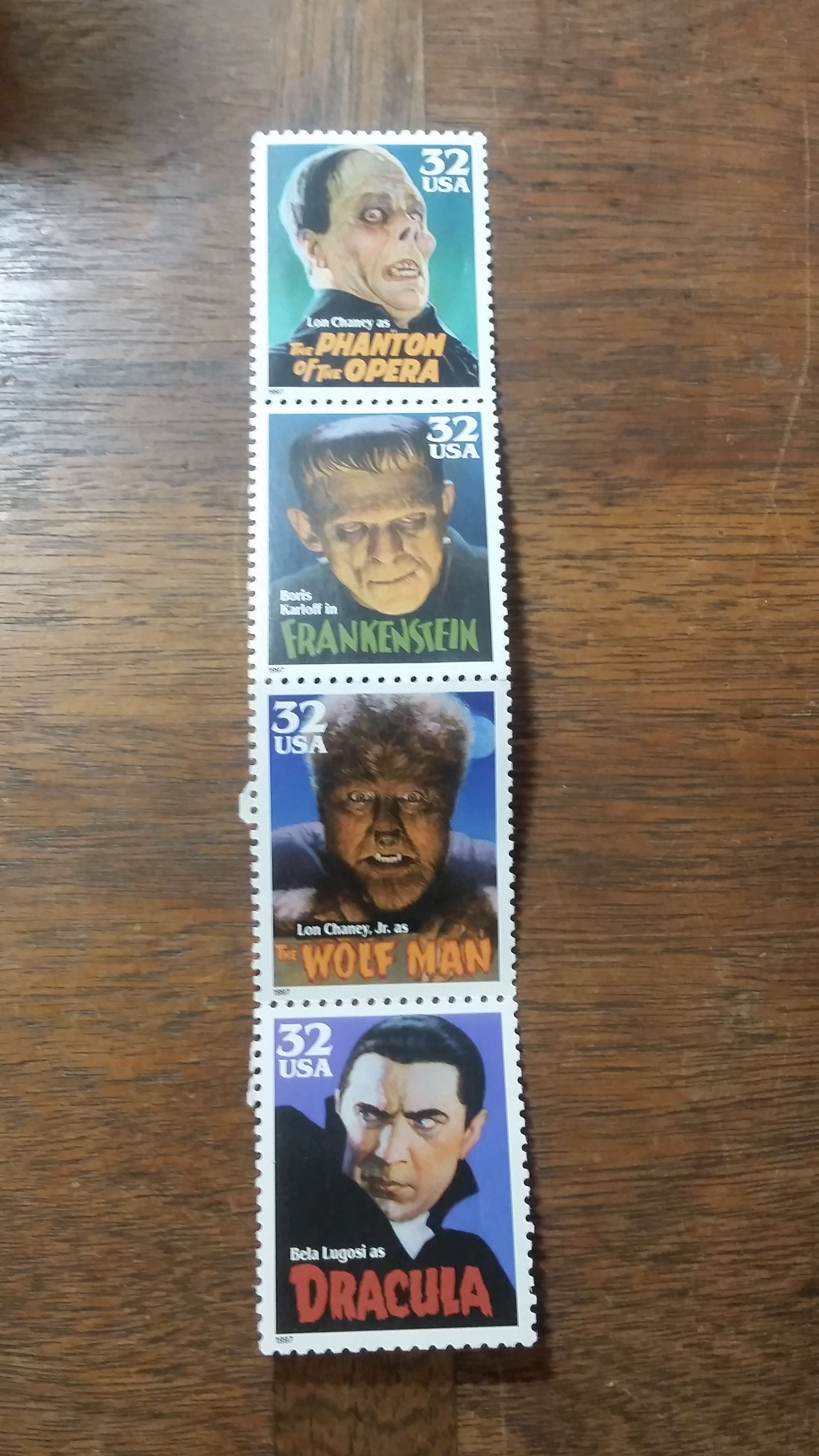 1997 Classic Monster Stamps