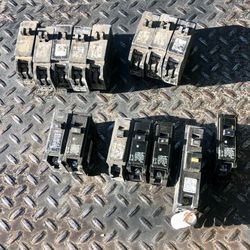 Large Lot Of Circuit Breakers