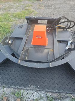 WIC Skid Steer Hydraulic Brush Mower Attachment