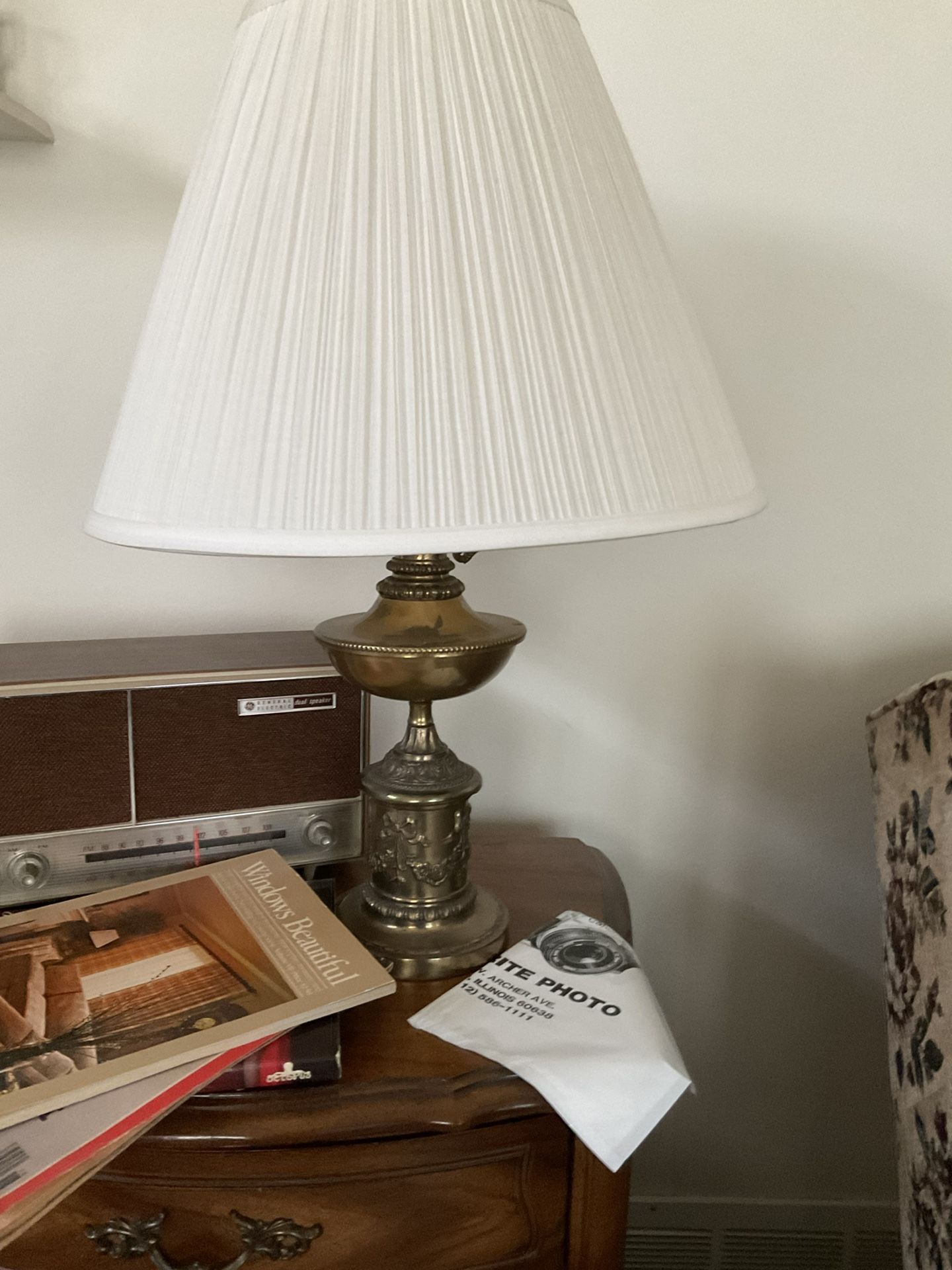 Vintage Brass Lamps Pair  Around The 1950’s