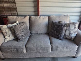 Gray sofa couch good shape