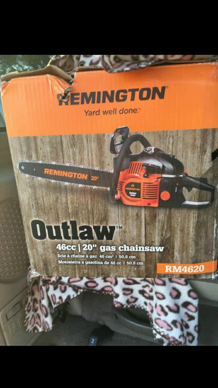 20" 46cc Remington Outlaw Chainsaw