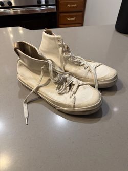 Zara Off-White High-Top Men’s Sneakers