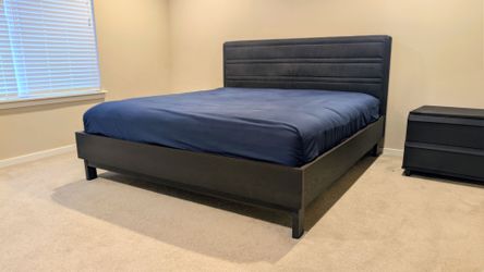 IKEA Tufjord King Upholstered Bed Frame