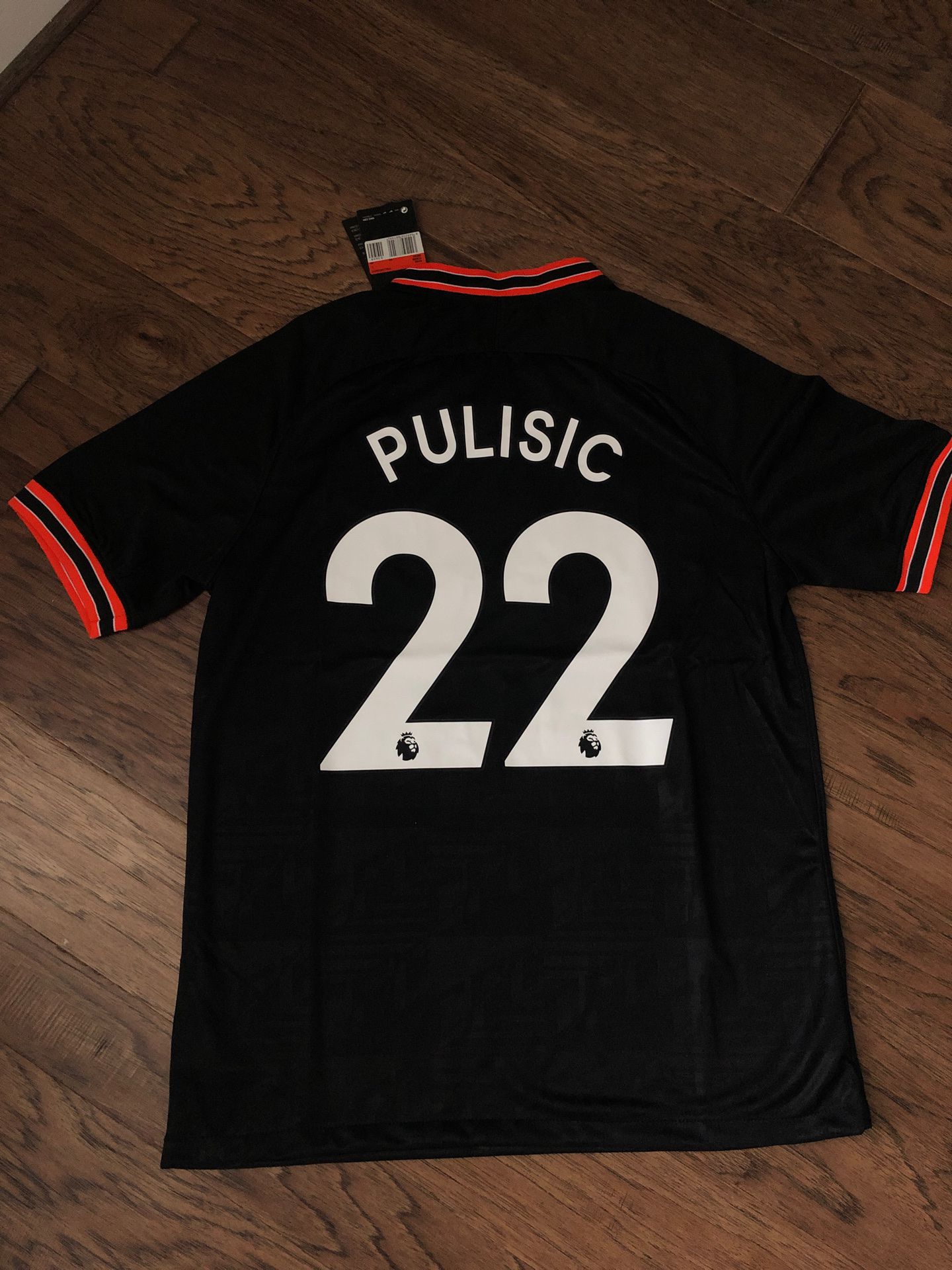 Size large Chelsea third kit Pulisic 22 soccer jersey
