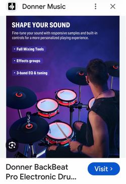 Donner Electronic drums Backbeat